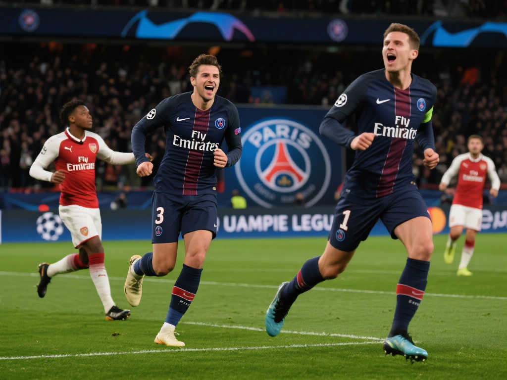 巴黎圣日耳曼3-1力克阿森纳，欧冠决赛对阵、时间与地点正式公布